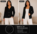 Cardigan botones dorados color blanco