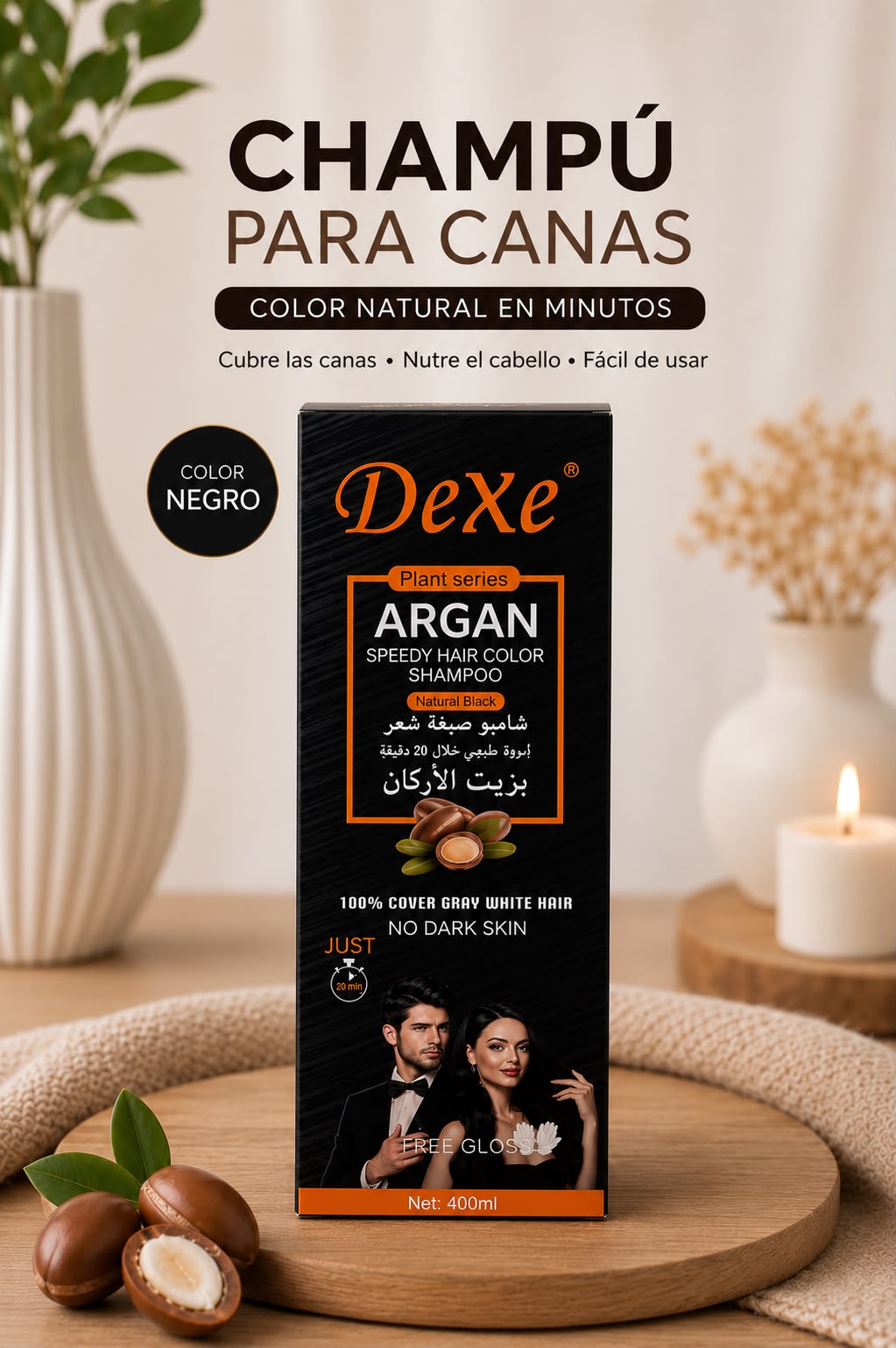 Champú Dexe Argan Para Canas