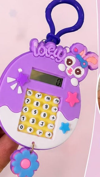 Llavero Calculadora 8 Dígitos - Morado