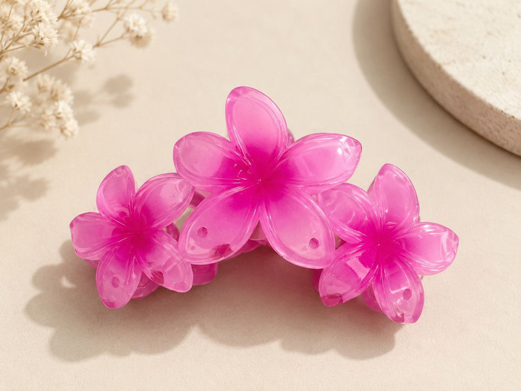 Pinza de flores fucsia