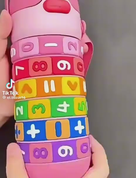 Cantimplora Infantil con Juego Calculadora - video